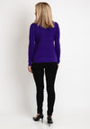 Serafina Collection Light Knit Sweater, Violet