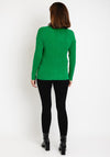 Serafina Collection Cable Knit Sweater, Green