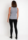 Serafina Collection Sleeveless Knitted Sweater, Grey