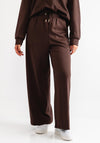 Malissa J Studded Wide Leg One Size Joggers, Brown