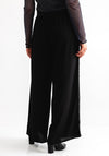 Malissa J Crepe Wide Leg Trousers, Black