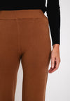 Serafina Collection Wide Leg Knit Trouser, Coffee