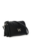 Wonders Triple Compartment Crossbody Bag, Black