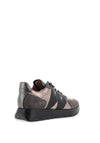 Wonders Oslo Leather Wedge Metallic Trainers, Grey