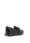 Wonders Rose Distressed Patent Leather Loafers, Black