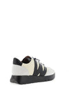 Wonders Meri Mixed Leather Trainers, White & Milk