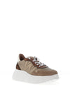 Wonders Roma Platform Wedge Trainers, Taupe