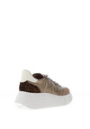 Wonders Roma Platform Wedge Trainers, Taupe