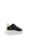 Wonders Koala Leather Platform Trainers, Black