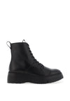 Wonders Bristol Pebbled Leather Military Boots, Black