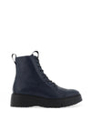 Wonders Bristol Pebbled Leather Military Boots, Night