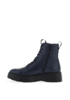 Wonders Bristol Pebbled Leather Military Boots, Night