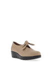 Wonders Slip On Bow Detail Shoes, Taupe