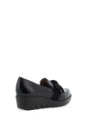 Wonders Romeo Patent Leather Slip On Bow Shoes, Black