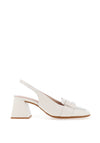 Wonders Rebeca Patent Heeled Loafers, White