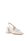 Wonders Rebeca Patent Heeled Loafers, White