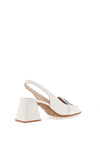 Wonders Rebeca Patent Heeled Loafers, White