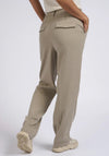 YAYA Straight Leg Woven Pants, Brown