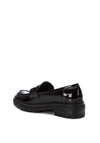 Xti Buckle Detail Platform Loafers, Black