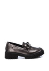 Xti Chain Detail Platform Loafers, Lead