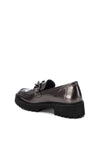 Xti Chain Detail Platform Loafers, Lead