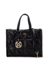 Xti Quilted Structured Tote Bag, Black