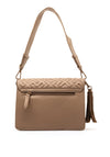 Xti Logo Embossed Shoulder Bag, Taupe