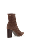 Xti Womens Faux Suede Ankle Boots, Taupe