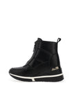 Xti Zip Detail Wedge Ankle Boots, Black