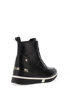 Xti Zip Detail Wedge Ankle Boots, Black