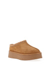 Xti Faux Fur Platform Slip On Shoe, Camel