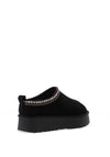 Xti Faux Fur Platform Slip On Shoe, Black