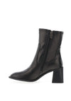 Xti Square Toe Block Heel Boots, Black