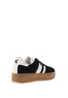 Xti Faux Suede Platform Trainers, Black