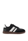 Xti Stripe Detail Lace Up Trainers, Black