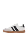 Xti Stripe Detail Lace Up Trainers, White