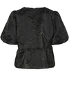 Y.A.S Sonya Tie Front Top, Black