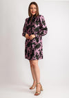 Y.A.S Tinka Jacquard Floral Shirt Dress, Orchid Hazel