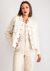 Y.A.S Jessie Rhinestone Fringed Jacket, Birch