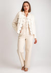 Y.A.S Jessie Rhinestone Fringed Jacket, Birch