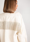 Y.A.S Jessie Rhinestone Fringed Jacket, Birch