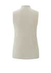 YAYA Sleeveless Fluffy Sweater, Pure Cashmere Brown