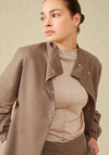 YAYA Soft Bomber Jacket, Falcon Brown