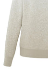 YAYA Dip Dye Crewneck Sweater, Pure Cashmere Brown