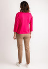 Leon Collection Single Buttoned Short Jacket, Cerise