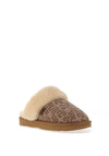 Yukon Canada Albert Abstract Print Slippers, Tan