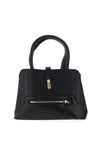 Zen Collection Textured Faux Leather Grab Bag, Black
