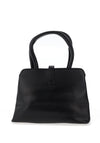 Zen Collection Textured Faux Leather Grab Bag, Black