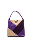 Zen Collection Bee Colour Block Grab Bag, Purple