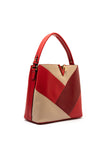 Zen Collection Bee Colour Block Grab Bag, Red